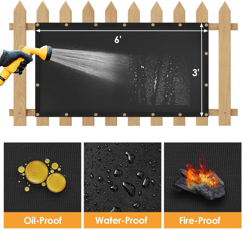 Amerbro Fireproof Heat Shield for Wall Behind Grill Protect Deck Fence from Grill Heat, Heat Shield for Wood Stove, Stove Wall Protector Fridge, BBQ Grill Mat Accessories Compatible with Blackstone, 3'x6' - Image 5